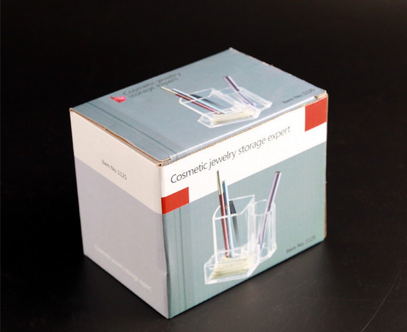 Cosmetic Multi-functional office Desk Storage Box Creative Transparent Acrylic Business Card box Application Scenario