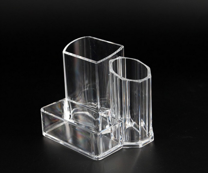 Cosmetic Multi-functional office Desk Storage Box Creative Transparent Acrylic Business Card box details Picture