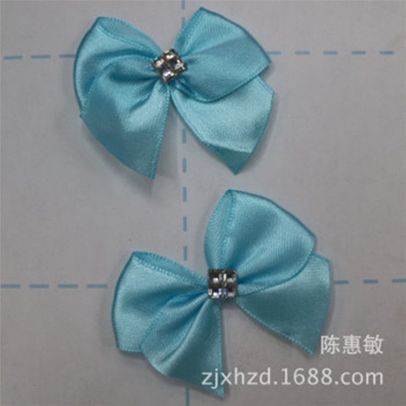 1.5 cm diamond-encrusted ribbon bow ribbon gift box clothing accessories factory direct sales details Picture
