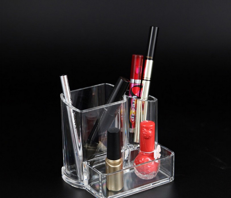 Cosmetic Multi-functional office Desk Storage Box Creative Transparent Acrylic Business Card box Specification image