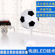 Creative LED small night light Football LED small desk lamp USB charging smart color modulation light