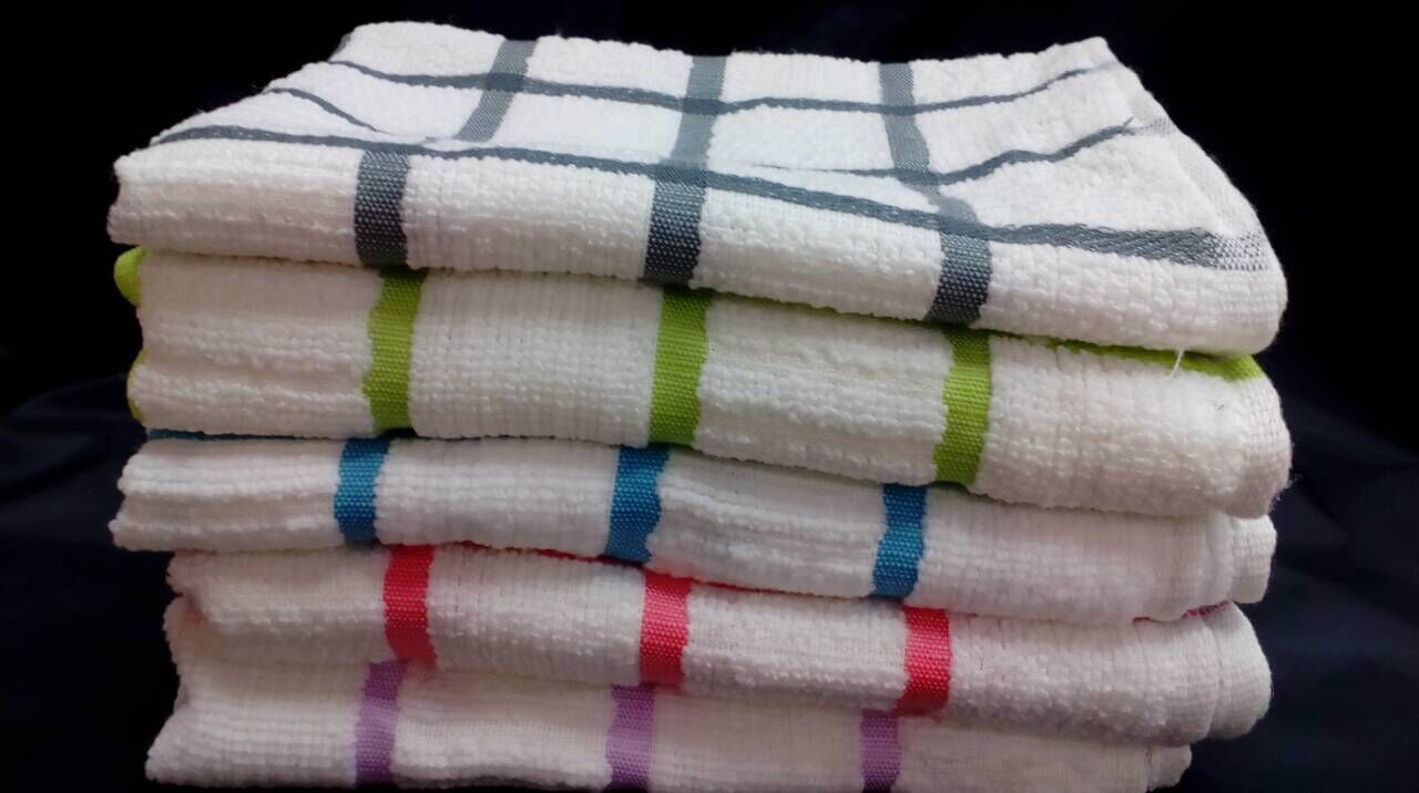 超细纤维经典条纹格子餐垫餐巾擦碗巾盖桌布隔热垫茶巾茶旗细节图