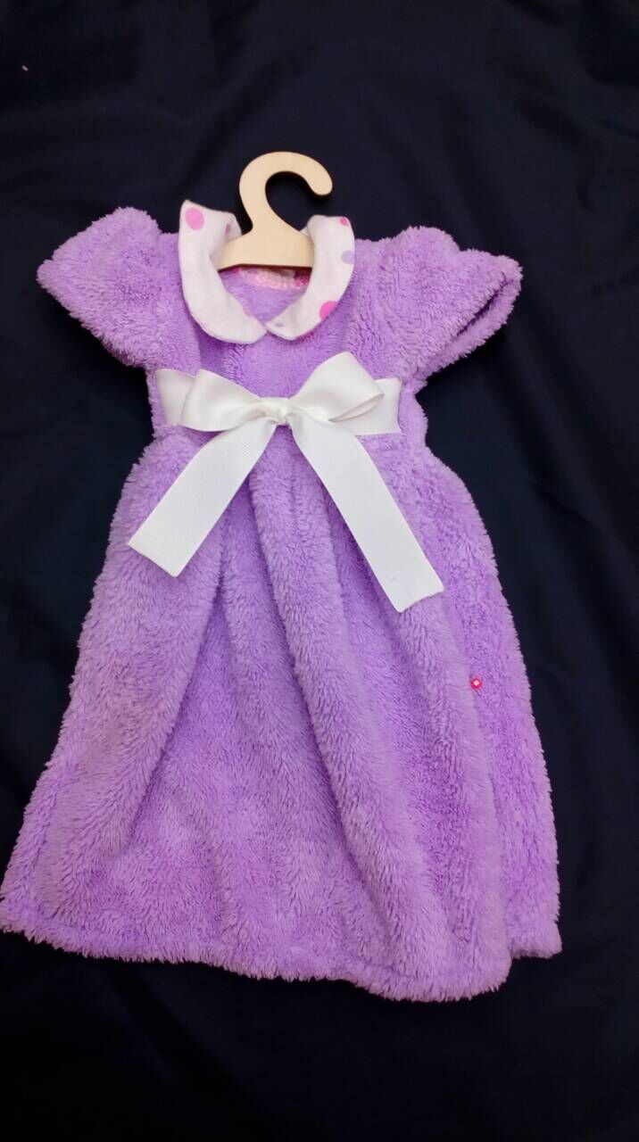 可爱小衣服连衣裙挂式珊瑚绒擦手巾 创意新款搽手巾