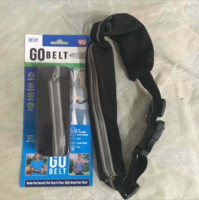 TV GOBELT腰包户外运动背袋包 户外便携防水腰带拉链包细节图