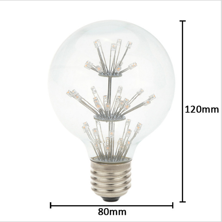 Wholesale of LED Edison retro bulb household Starry Sky bulbs G80 bulbs Specification image