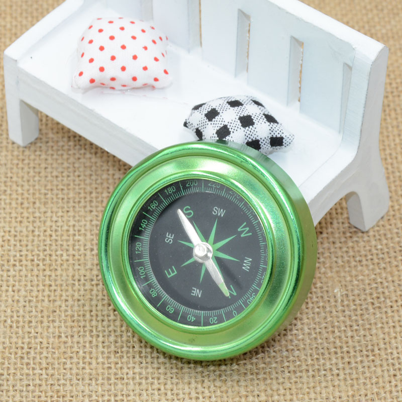 (Jinghui) Factory direct sales outdoor car compass with anti-slip flannel at the bottom, colored aluminum sheet Specification image
