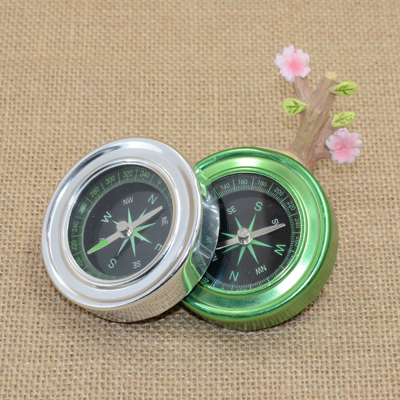 (Jinghui) Factory direct sales outdoor car compass with anti-slip flannel at the bottom, colored aluminum sheet details Picture