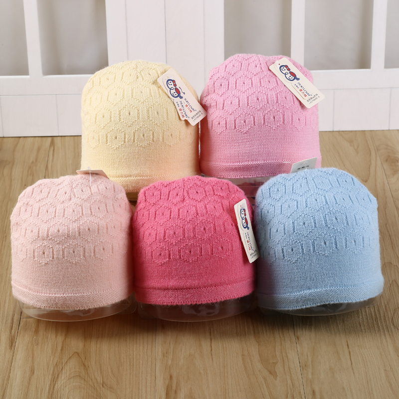 Boys and girls winter hat cover head hat warm knitting wool baby baby
