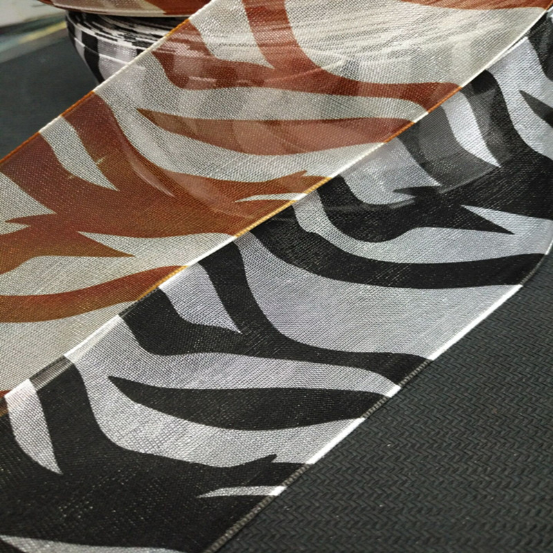12 cm 4 cm print zebra print hilo con ropa sombreros lazo hilo con accesorios Specification image