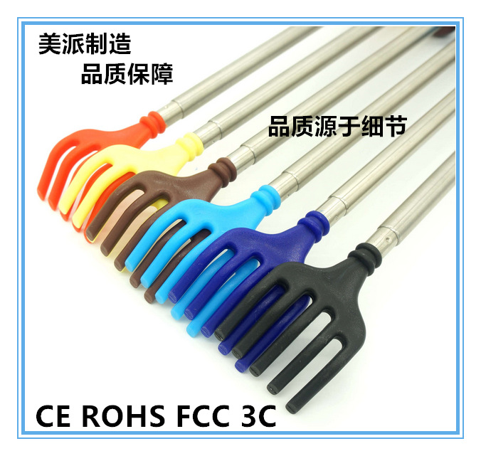 Brand new non-tickling rust steel ticker, extendable ticker, ticker Specification image