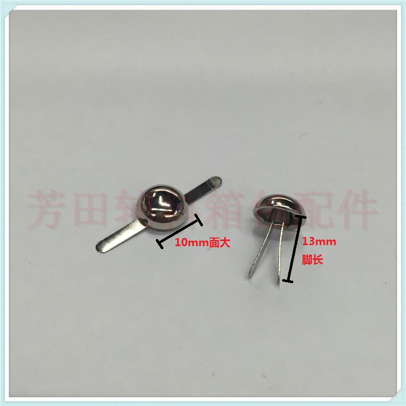10mm face metal iron large mushroom nail with foot foam cleats bag accessories