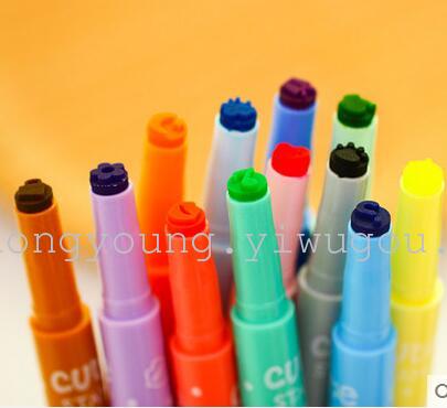Korean stationery cute seal highlighter jelly creative candy color marker color pen thumbnail