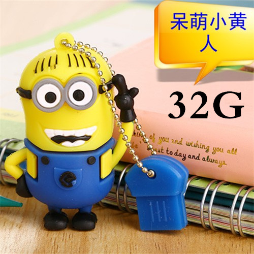 Creative Cartoon Minions USB flash drive 32G high-speed waterproof cute mini USB flash drive 32G Specification image