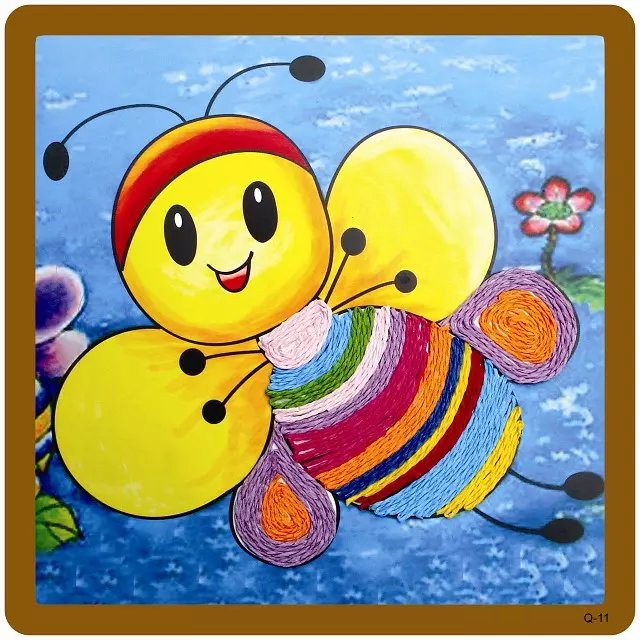 Self-production and self-sale, paper rope painting Specification image