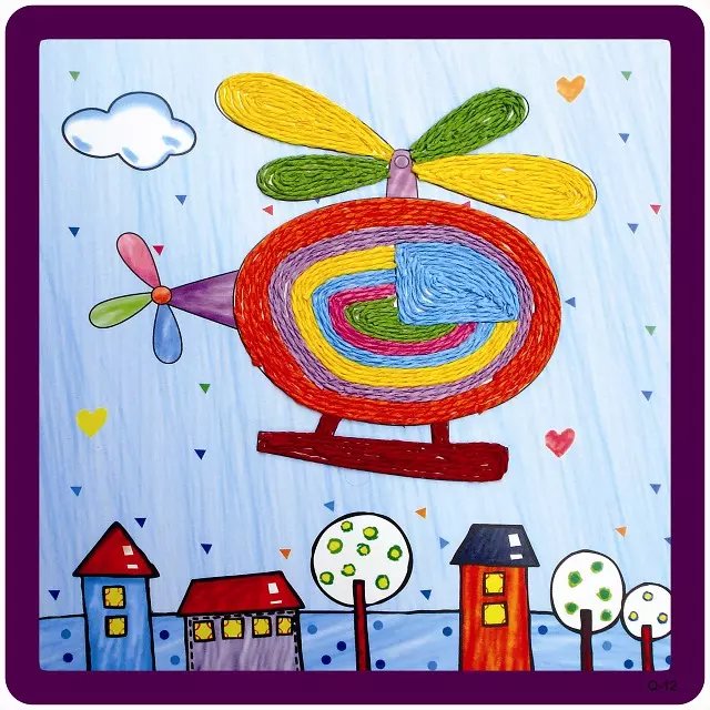 Self-production and self-sale, paper rope painting details Picture