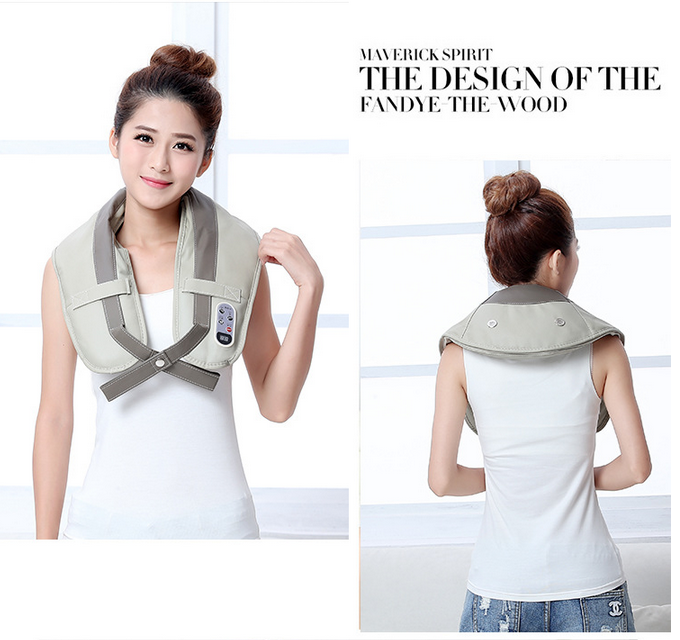 Full-body cervical spine instrument, back massager, shoulder and neck massage shawl, electric hammering massage shawl massager