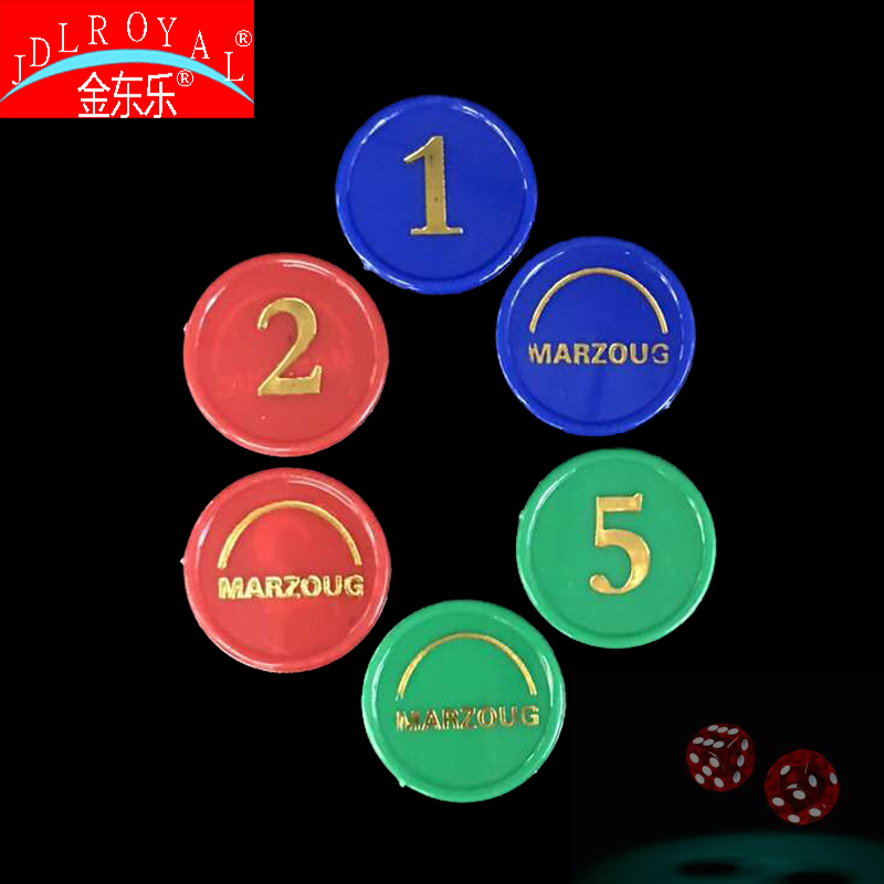 160 pieces of gold stamping digital plastic chip chip entertainment products Application Scenario