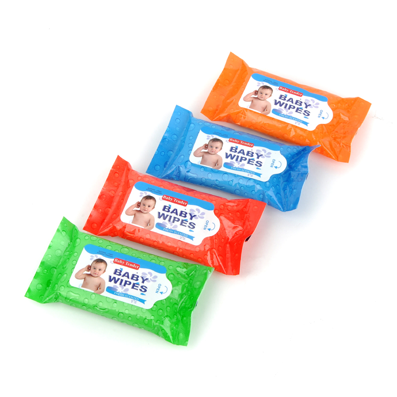 便携式湿巾 10抽婴儿湿巾纸 宝宝手口清洁湿巾 厂家批发