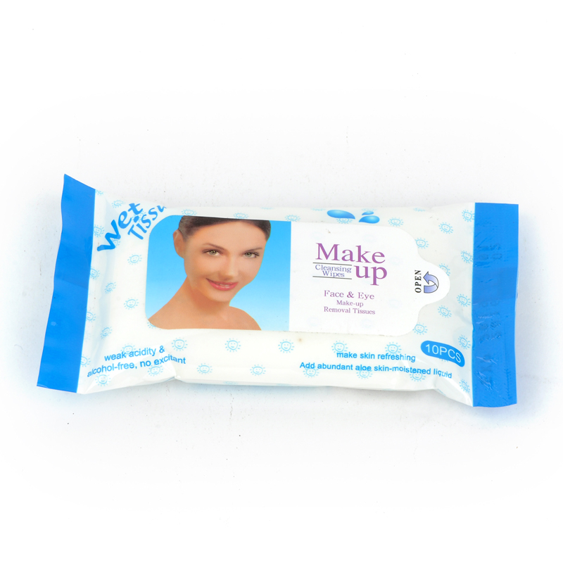 Portable wet wipes 10 wipes for women, women's cleaning wet wipes manufacturer wholesale details Picture