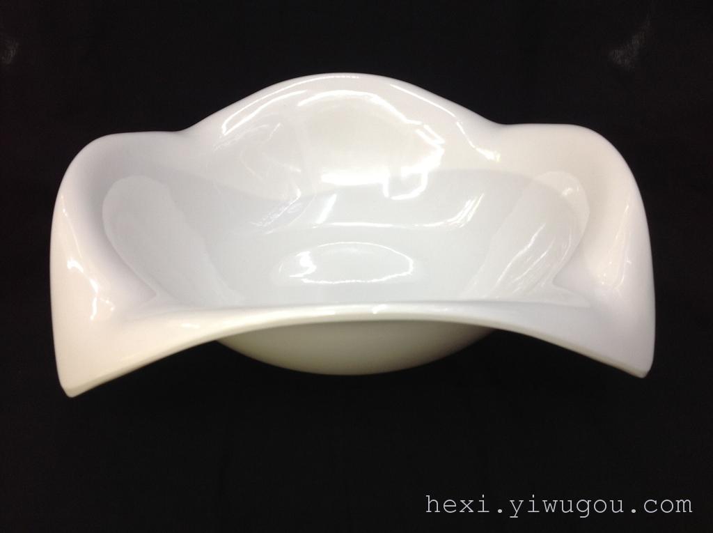 Three-dimensional leaf soup plate 7213