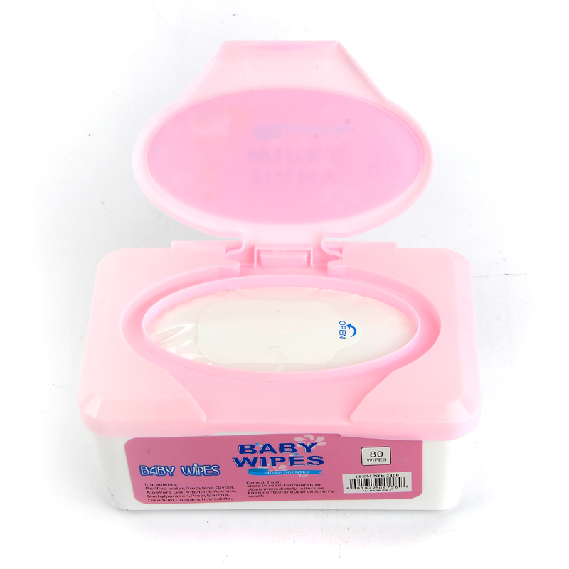 Baby wet wipes box set: 80 pieces. Pocket-sized box set of baby wet wipes Specification image