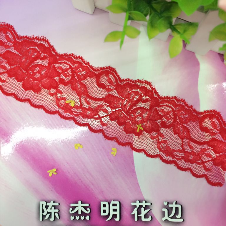 There are multi-color lace and fringed clothing accessories with a variety of uses