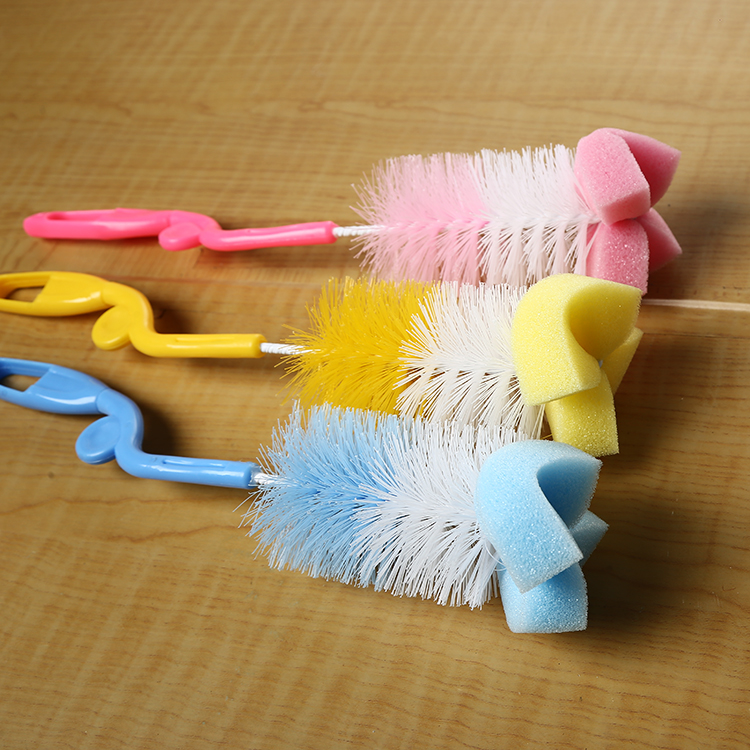 厂家直销大小奶瓶刷海绵 清洁刷 奶瓶刷套装