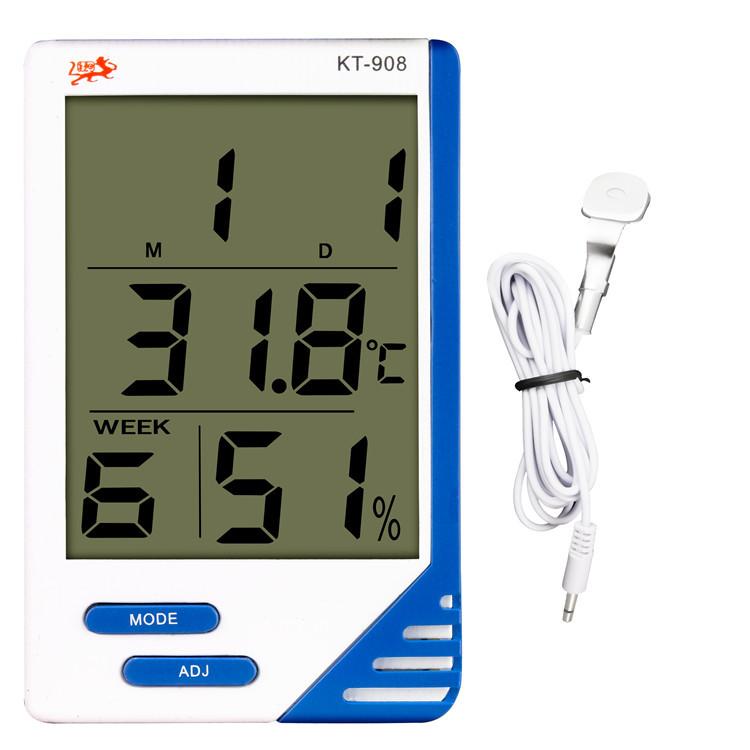 温湿度计KT-908电子温湿度计/数字温湿度计/室内外温度详情图1