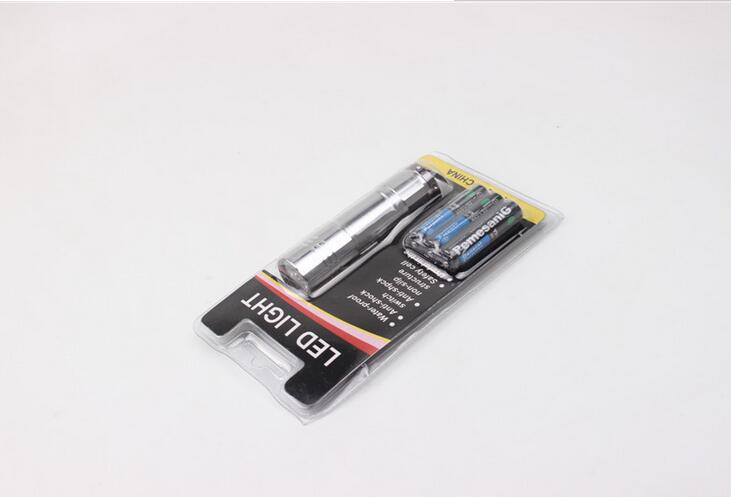 9LED aluminum alloy mini flashlight No. 7 with 3 batteries, Sika mini flashlight factory direct sales details Picture