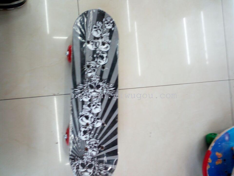 Children fish board skateboard banana board children adult four wheel skateboard big wheel road brush street scooter
