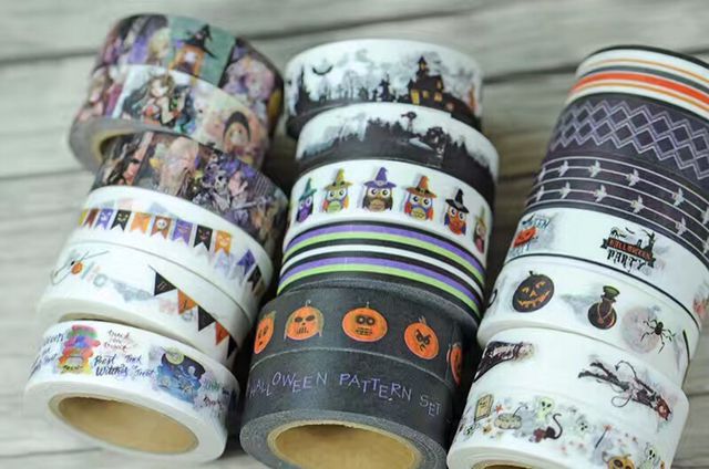 原创万圣节系列和纸胶带 1.5cm*10m细节图