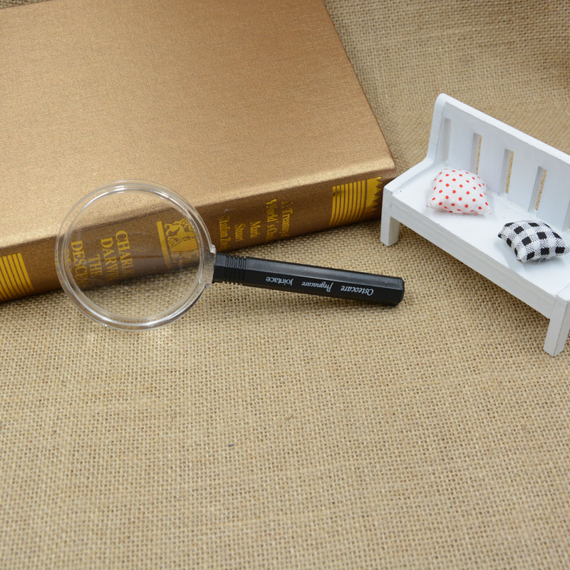 Jinghui factory direct elderly reading magnifier students prepare lesson magnifier 70mm