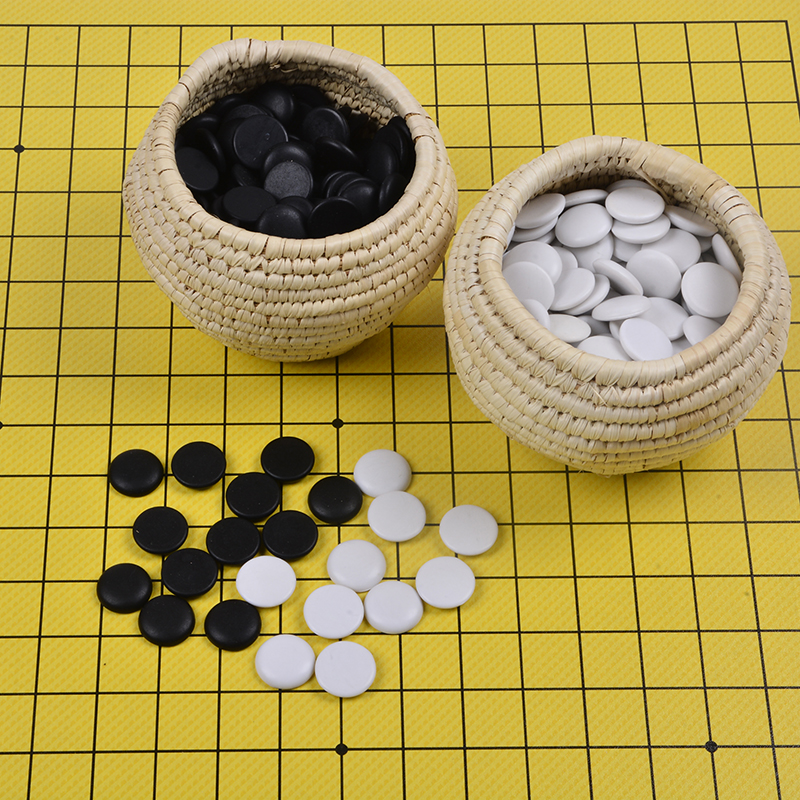 Factory direct sales of new grass-woven basket fine porcelain Go, grass-woven basket Go teaching and training, Go wholesale details Picture