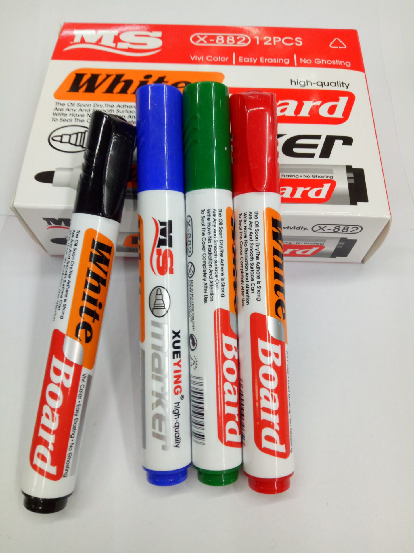 882白板笔韩国进口墨水 无毒环保12支盒装 记号笔唛头笔