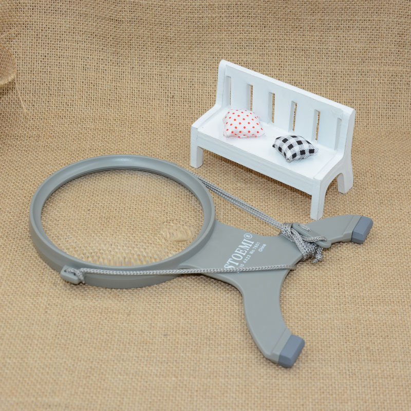 Jinghui manufacturers straight hanging newspaper reading elderly reading double magnifying glass 7601