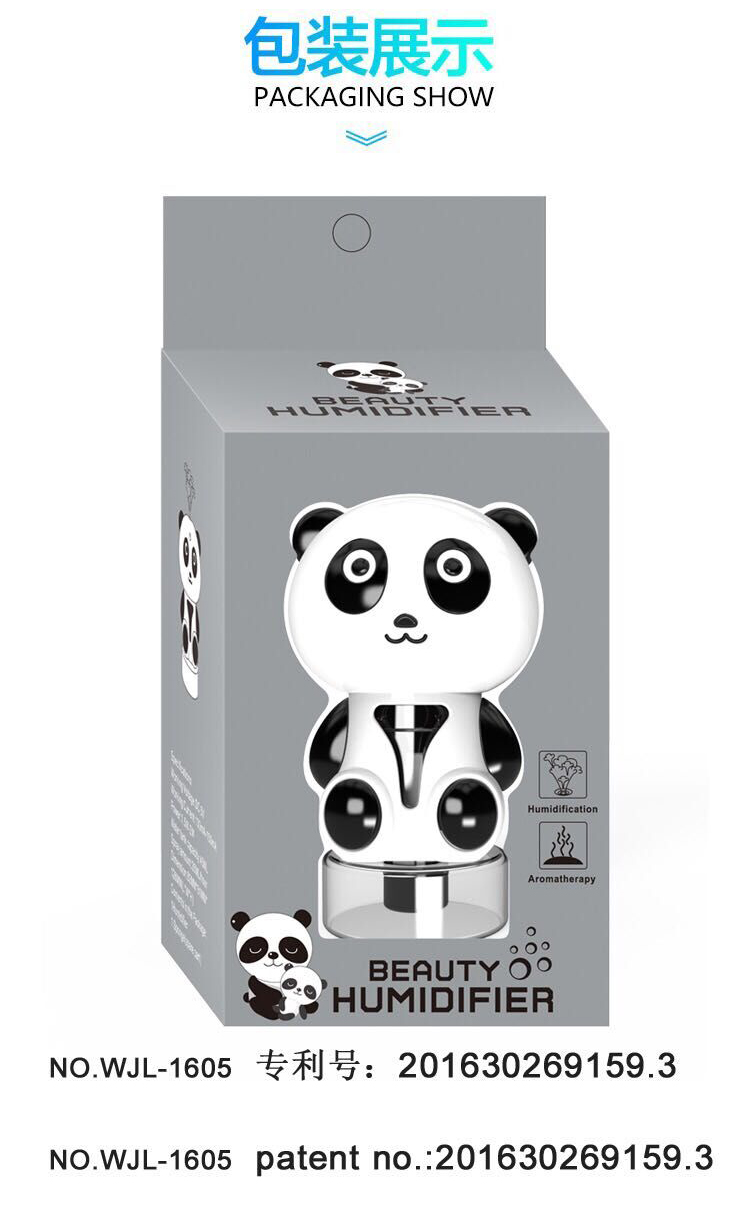Panda car scented humidifier mini ultrasonic air purifier Application Scenario