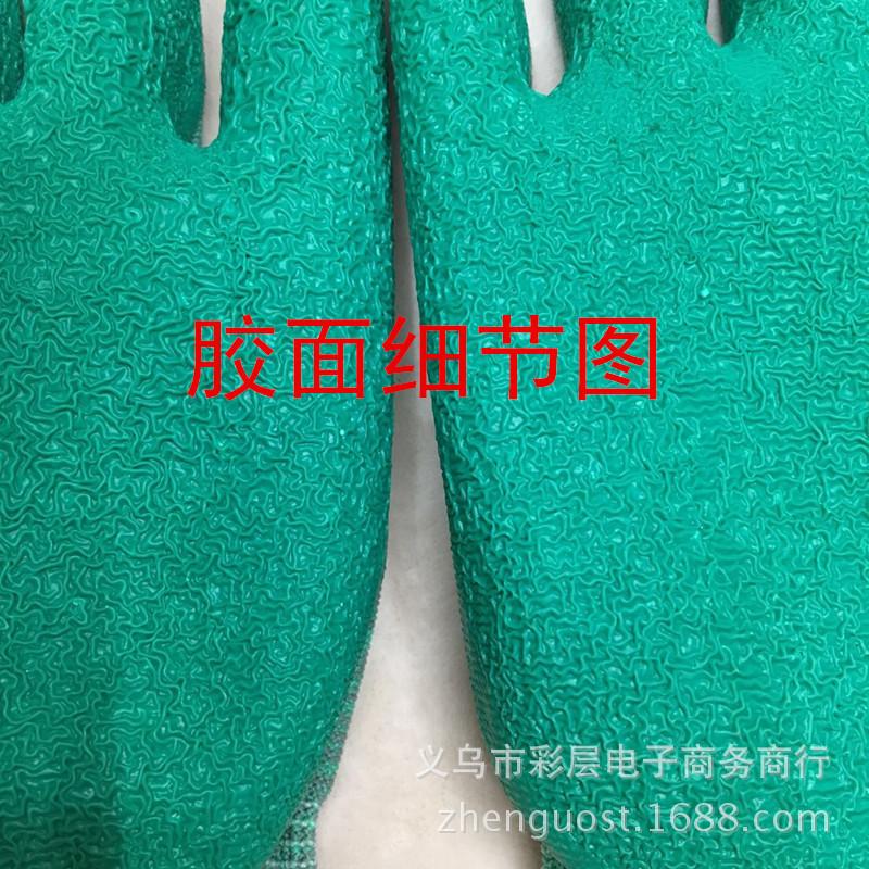 Thirteen Needle Nylon Latex Wrinkle Gloves Anti-Slip Wear-Resistant Construction Factory Site Labor Protection Factory Direct Sales Application Scenario