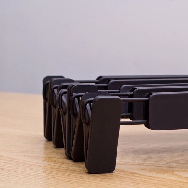 Non-Slip Plastic Hanger Pants Rack Pants Clip Skirt Clip Clothing Drying Hanger Pants Clip Drying Clothes Hanger Wholesale Specification drawing