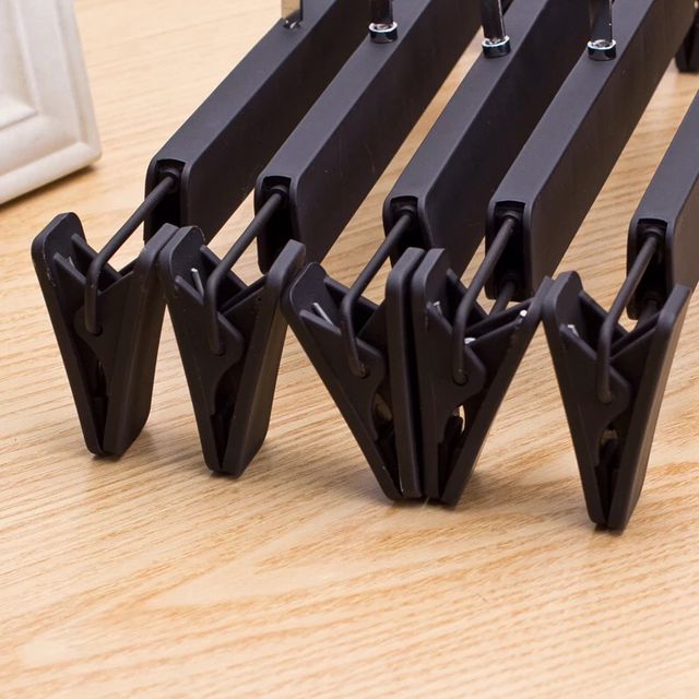 Non-Slip Plastic Hanger Pants Rack Pants Clip Skirt Clip Clothing Drying Hanger Pants Clip Drying Clothes Hanger Wholesale details Picture