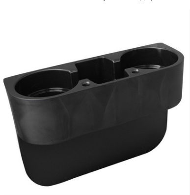 汽车椅缝置物盒新款车载多功能双水杯架缝隙置物架手机收纳盒产品图