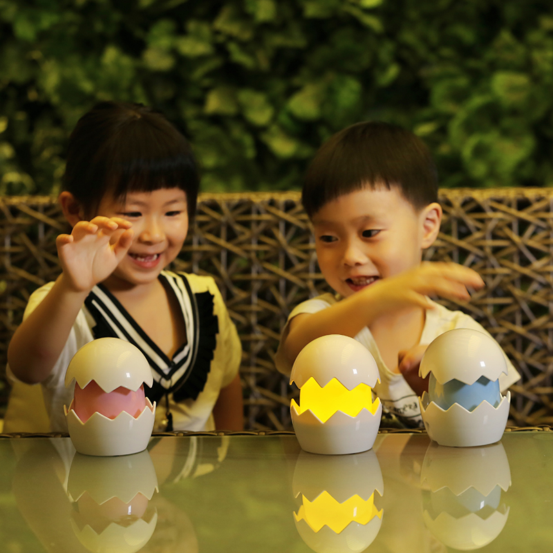 Cartoon Egg Yolk Guy LED night light Egg yolk Shell table lamp Specification image