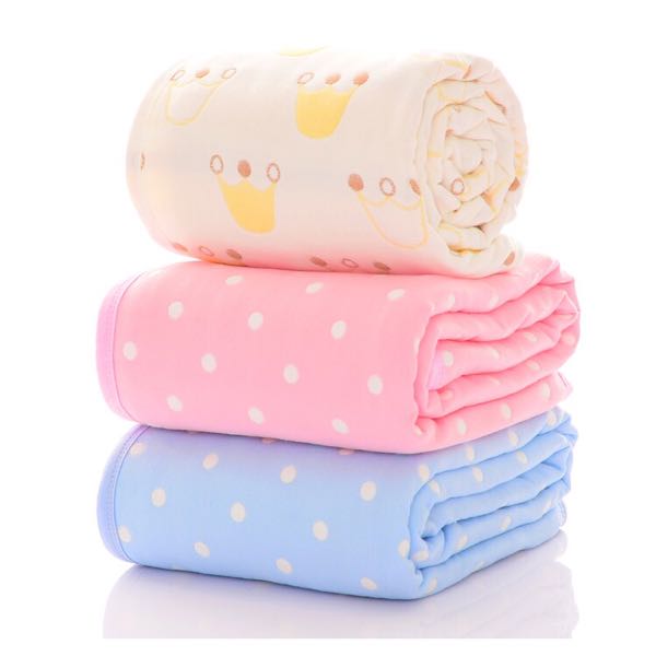 6-layer gauze baby and toddler bath towel, pure cotton jacquard bath towel cover, cartoon 1.1*1.1 meters