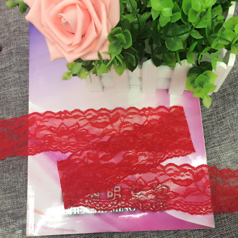 Elastic multi-color lace trim clothing accessories multi-purpose style Specification image