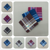 Terylene in dark color hemline handkerchief for men handkerchief square towel for men 38*38 mixed outfit