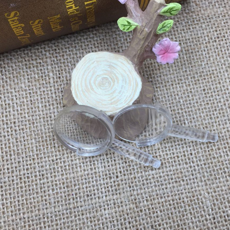 Jinghui manufacturers straight batch 25mm full transparent acrylic magnifying glass reduction mirror thumbnail