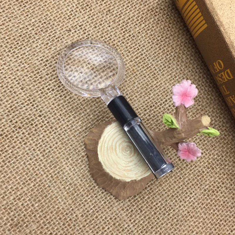 Jinghui manufacturers directly customized hand-held transparent acrylic 37MM magnifying glass thumbnail