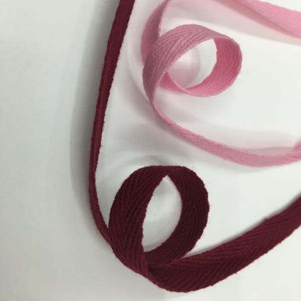 All-cotton herringbone ribbons in various colors are in stock. Eco-friendly dyeing is available at favorable prices. Factory direct sales Specification image