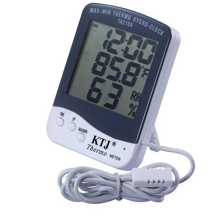 TA218A电子温湿度计带时间和外置探头数显温湿度计详情图2