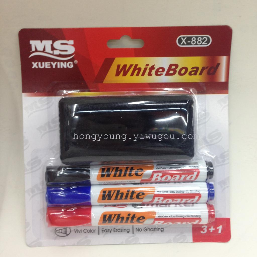 Whiteboard pen set 3+1 MS can wipe marker x-882 XUEYING