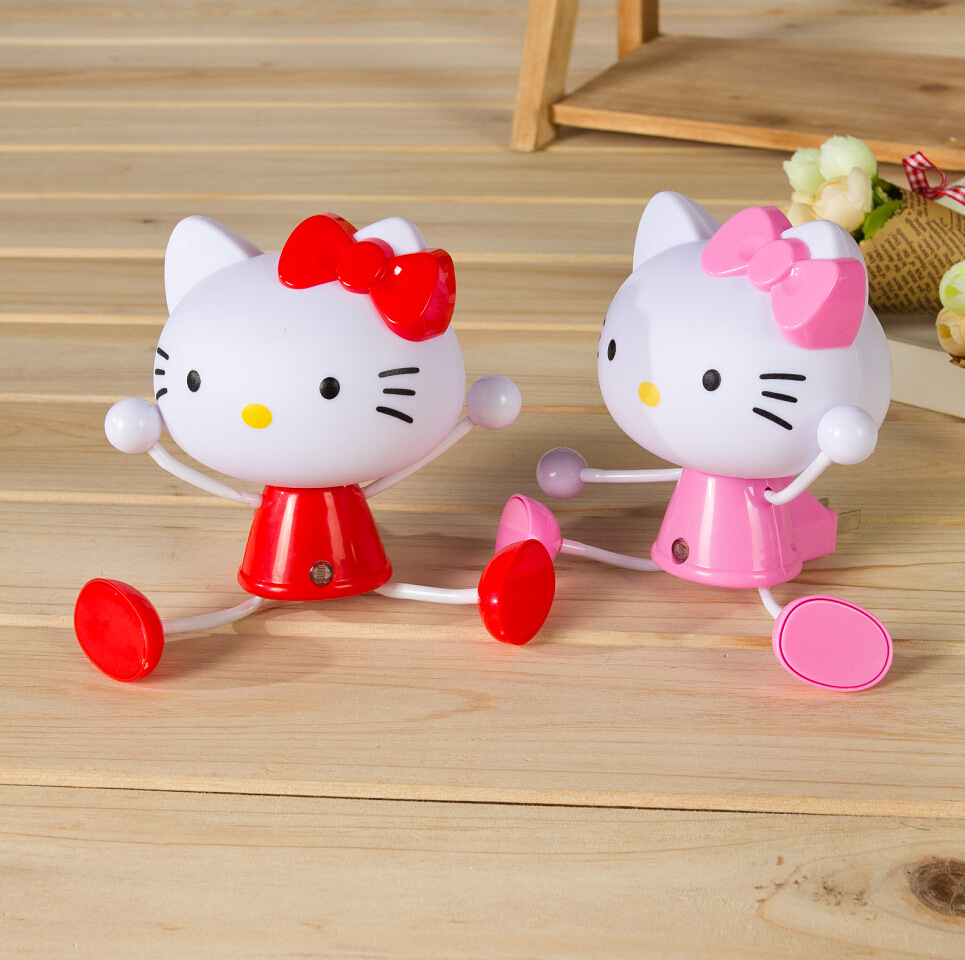 LED smart sensor small night lights, new strange floor toys, atmosphere lights electronic gifts cartoon table lamps